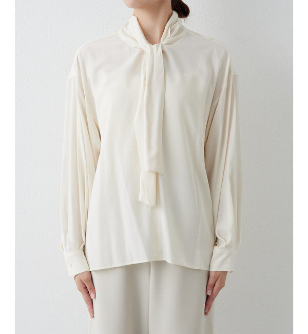  「キュプラボウタイブラウス」|シャツ・ブラウス|