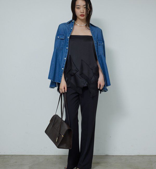  「フリンジサテンキャミ」|シャツ・ブラウス|