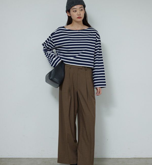  「【大人カジュアルの必需品】ボーダーバスクシャツ」|Tシャツ・カットソー|