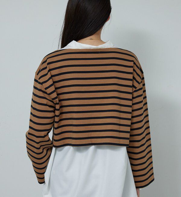  「【大人カジュアルの必需品】ボーダーバスクシャツ」|Tシャツ・カットソー|