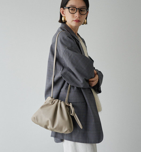  「レザー巾着4WAYショルダーバッグ」|ショルダー・メッセンジャー|