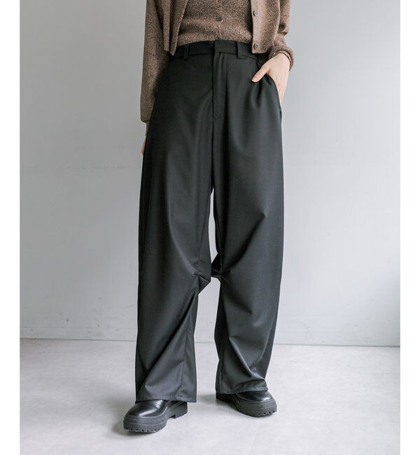  「【３サイズ/6色展開】カーブスラックス」|チノ|