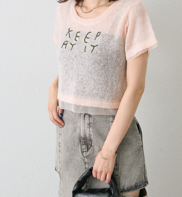  「刺繍チビニット」|ニット・セーター|