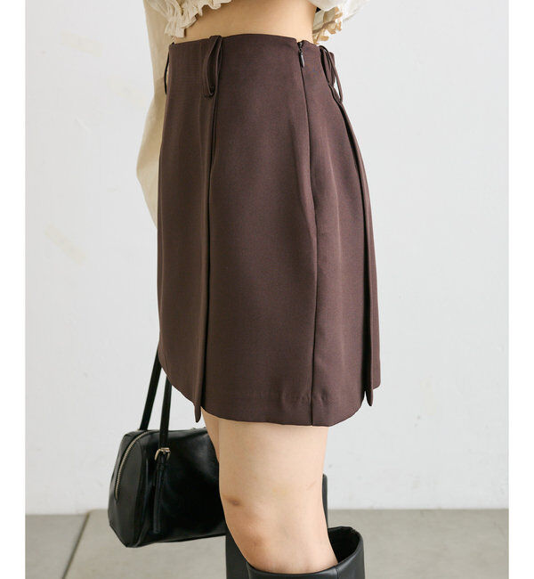  「【3サイズ展開】レイヤードミニスカパン」|チノ|