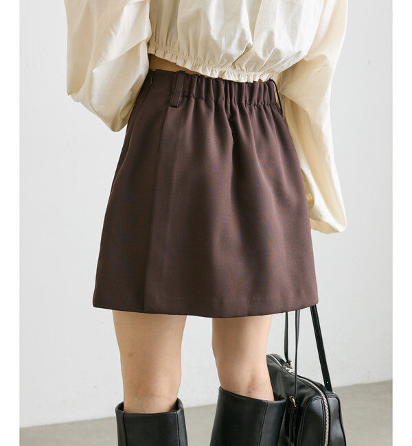  「【3サイズ展開】レイヤードミニスカパン」|チノ|