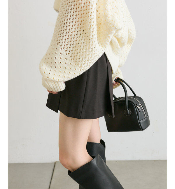  「【3サイズ展開】レイヤードミニスカパン」|チノ|