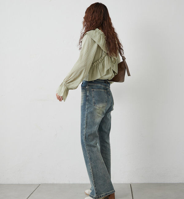  「[mline]オフショルフリルブラウス」|シャツ・ブラウス|