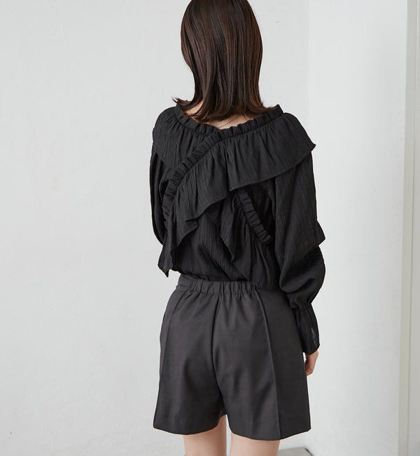  「[mline]オフショルフリルブラウス」|シャツ・ブラウス|