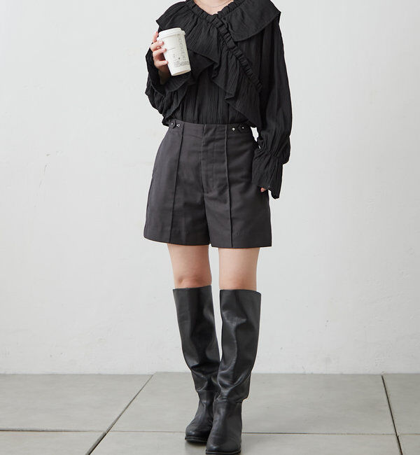  「[mline]オフショルフリルブラウス」|シャツ・ブラウス|