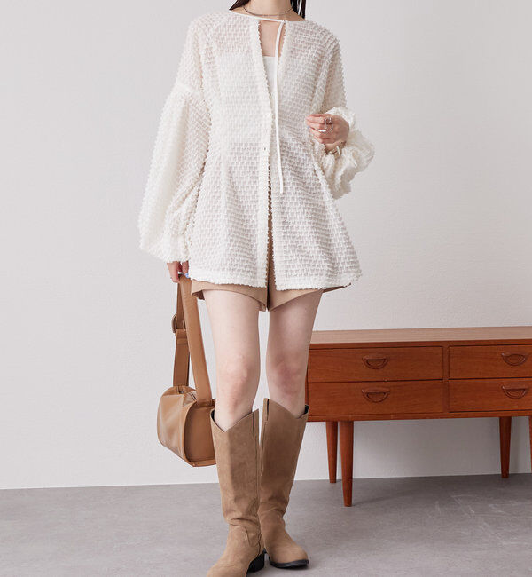  「フリンジシェイプチュニック」|シャツ・ブラウス|