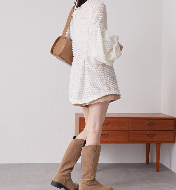  「フリンジシェイプチュニック」|シャツ・ブラウス|