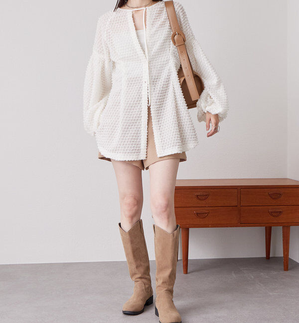  「フリンジシェイプチュニック」|シャツ・ブラウス|