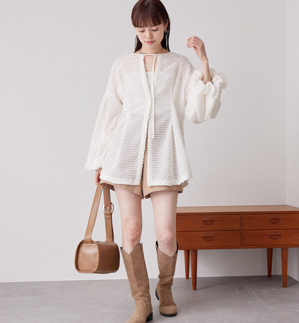  「フリンジシェイプチュニック」|シャツ・ブラウス|