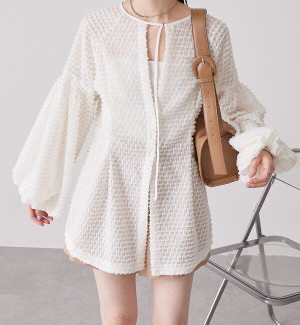  「フリンジシェイプチュニック」|シャツ・ブラウス|