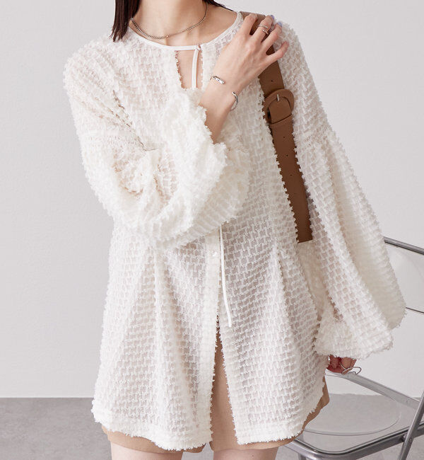  「フリンジシェイプチュニック」|シャツ・ブラウス|