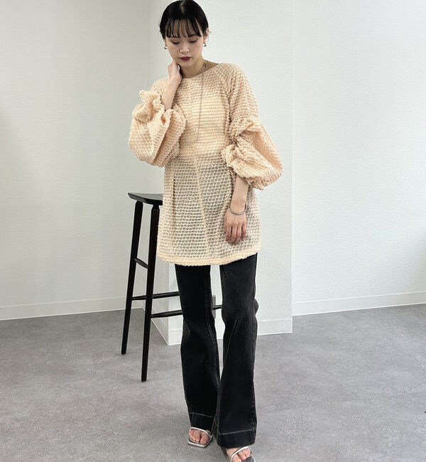  「フリンジシェイプチュニック」|シャツ・ブラウス|