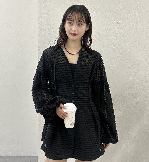  「フリンジシェイプチュニック」|シャツ・ブラウス|