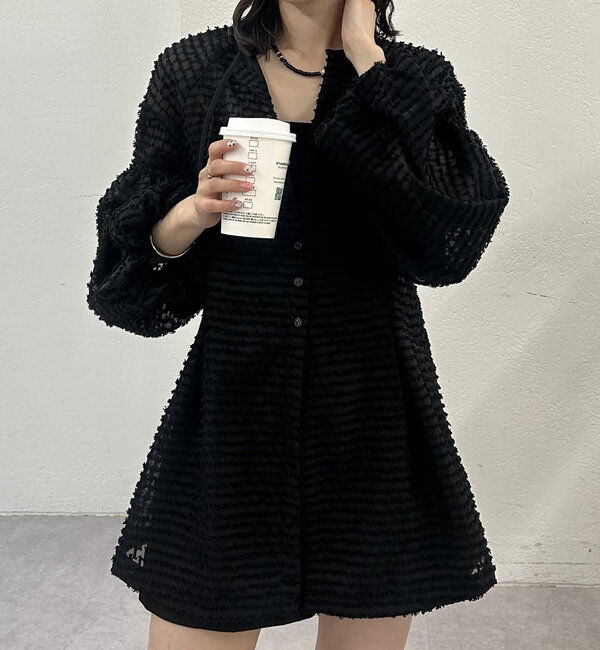  「フリンジシェイプチュニック」|シャツ・ブラウス|