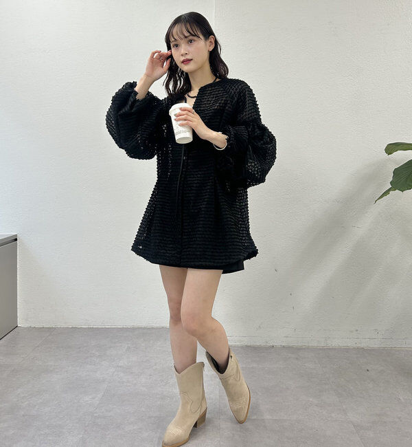  「フリンジシェイプチュニック」|シャツ・ブラウス|