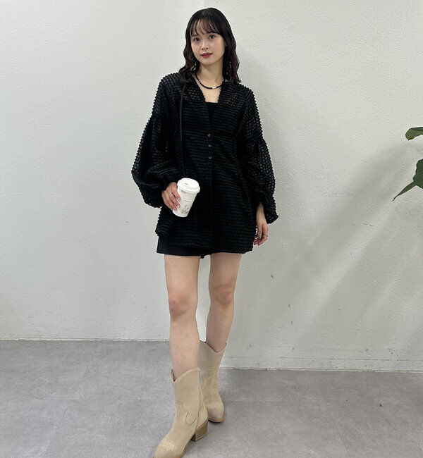  「フリンジシェイプチュニック」|シャツ・ブラウス|