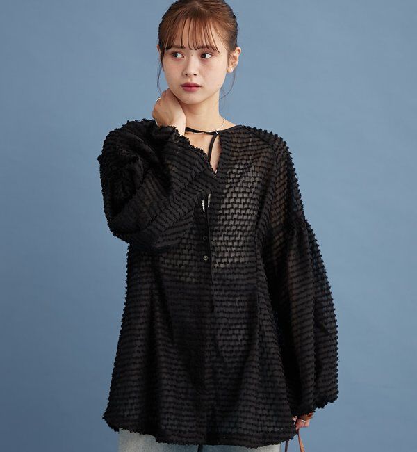  「フリンジシェイプチュニック」|シャツ・ブラウス|