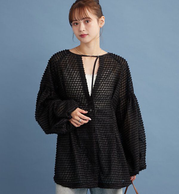  「フリンジシェイプチュニック」|シャツ・ブラウス|