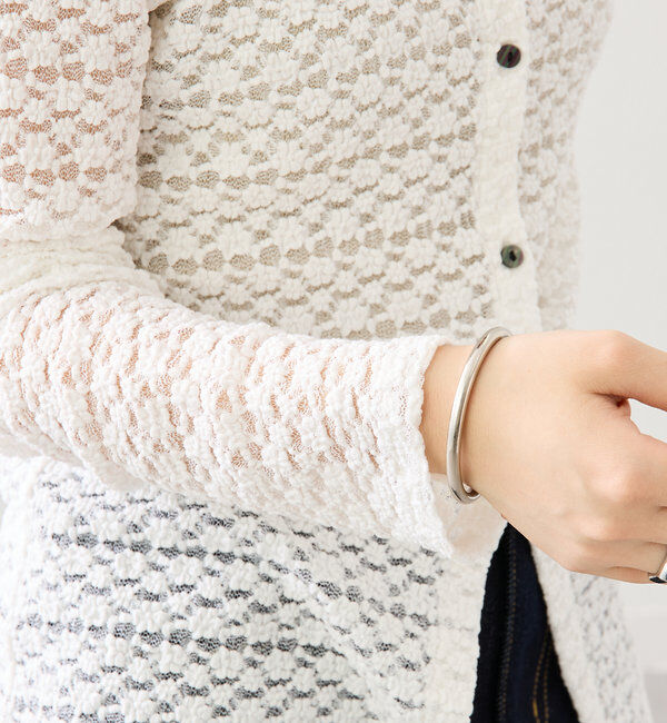  「襟付きレースカーディガン」|Tシャツ・カットソー|