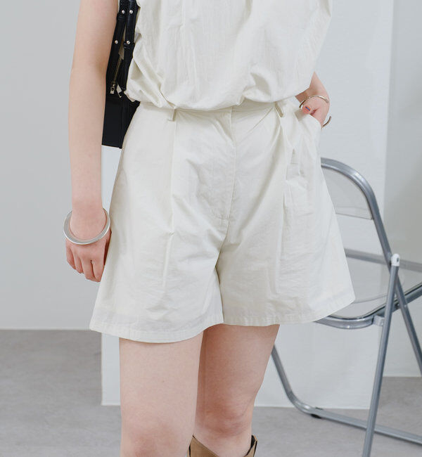  「タックボリュームショートパンツ」|チノ|