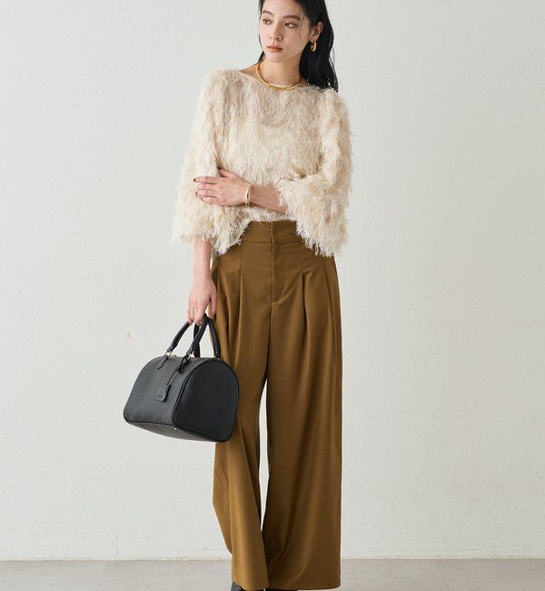  「タブベルトワイドパンツ」|チノ|