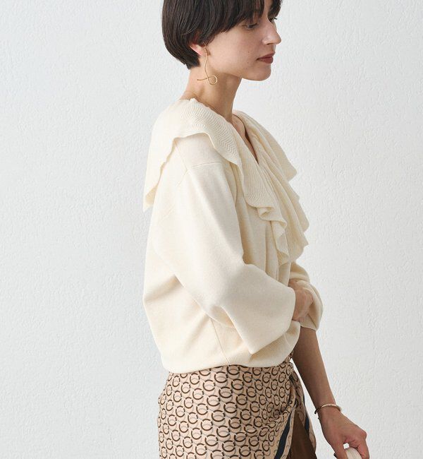  「フリルカラーニット」|ニット・セーター|