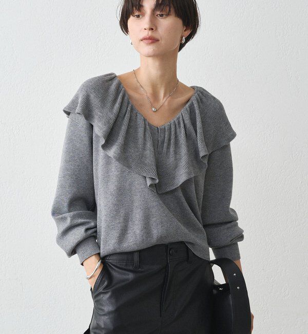  「フリルカラーニット」|ニット・セーター|