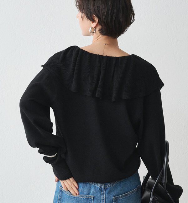  「フリルカラーニット」|ニット・セーター|