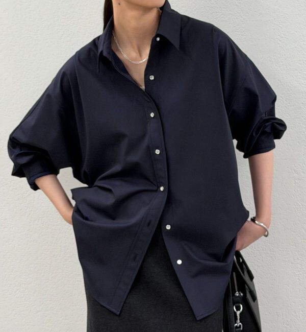  「TR BIGシャツ」|シャツ・ブラウス|ネイビー
