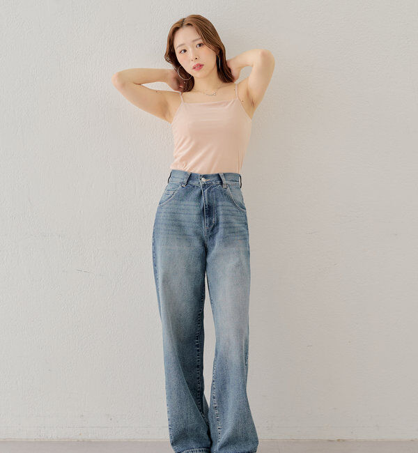  「チャーム付きベロアキャミ」|キャミソール|