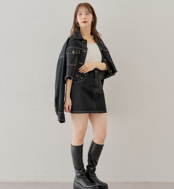  「チャーム付きベロアキャミ」|キャミソール|