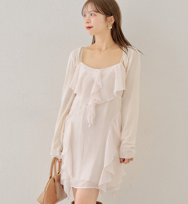  「フリルキャミワンピースボレロセット」|その他|
