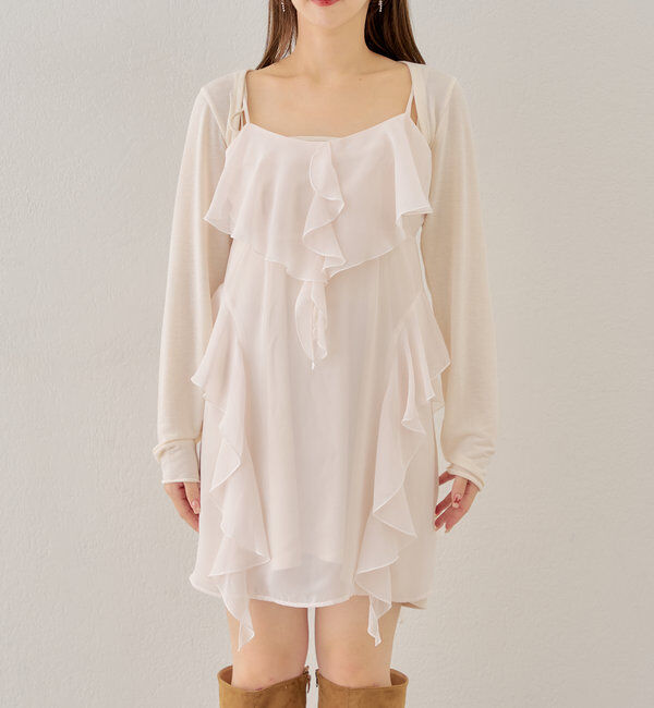  「フリルキャミワンピースボレロセット」|その他|