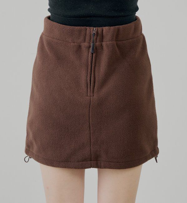  「【セットアップ対応】フリース台形ミニスカート」|スカート|