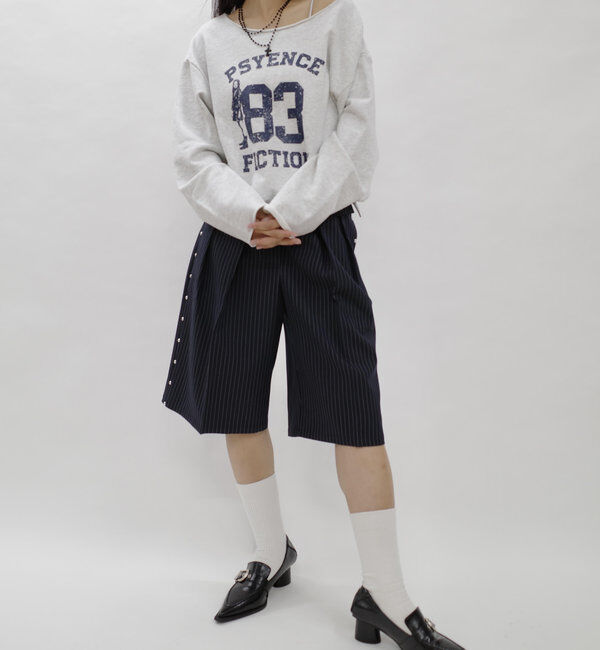  「【HiNT/ヒント】スタッズタックハーフスラックス」|その他|