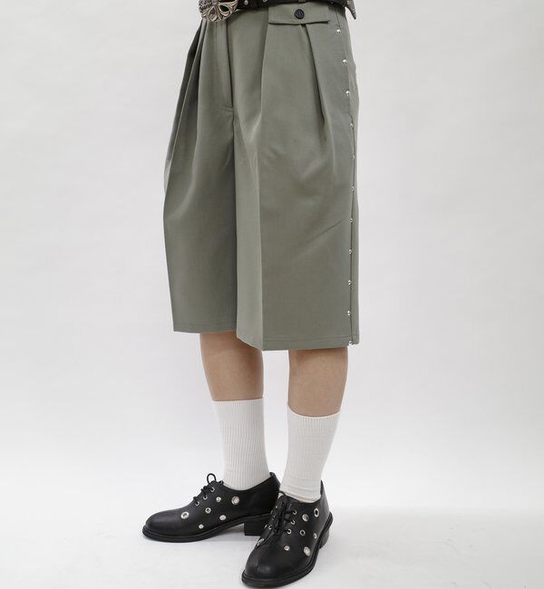  「【HiNT/ヒント】スタッズタックハーフスラックス」|その他|