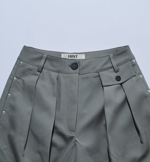  「【HiNT/ヒント】スタッズタックハーフスラックス」|その他|