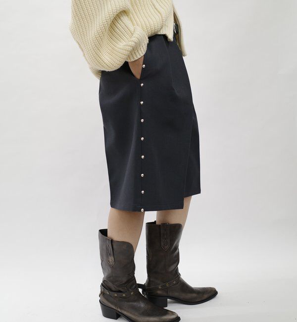  「【HiNT/ヒント】スタッズタックハーフスラックス」|その他|