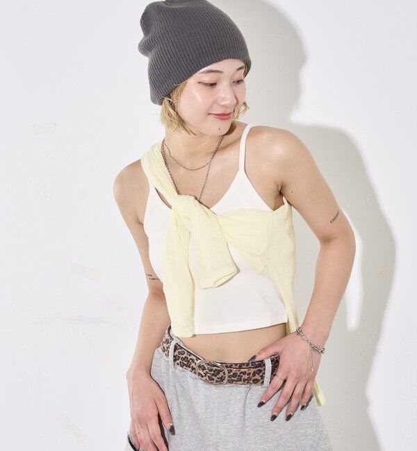  「カップ付きキャミソール」|キャミソール|