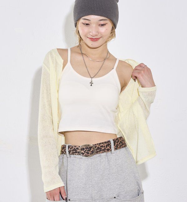  「カップ付きキャミソール」|キャミソール|