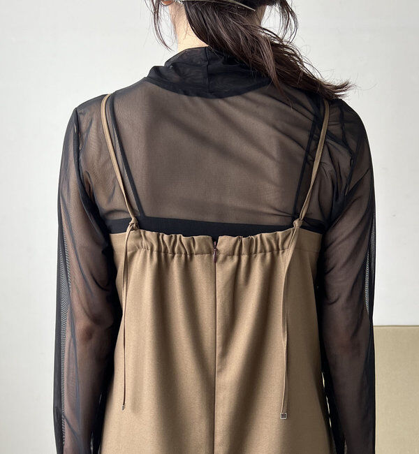  「【低身長サイズあり】タックベアワンピース」|ワンピース|