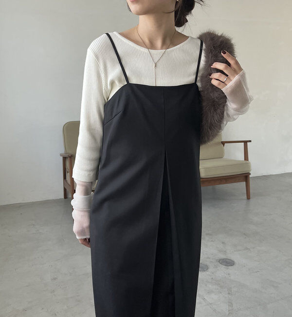  「【低身長サイズあり】タックベアワンピース」|ワンピース|