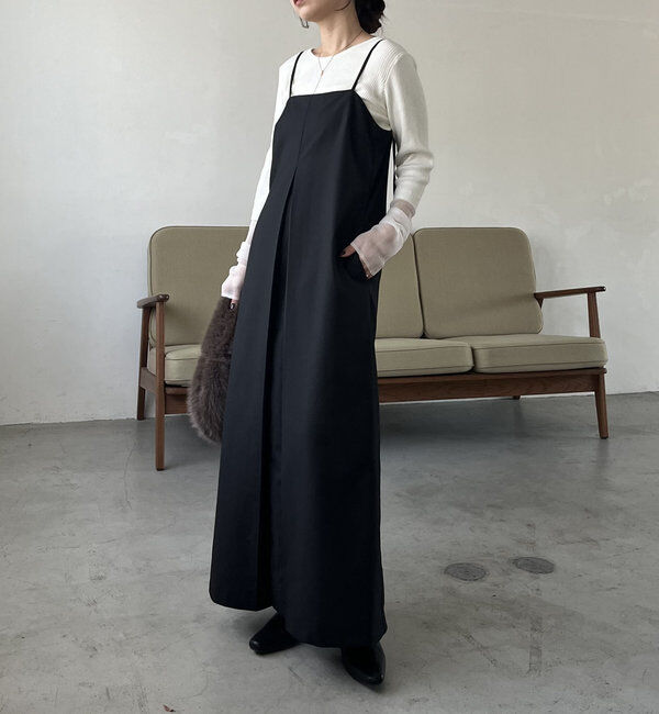  「【低身長サイズあり】タックベアワンピース」|ワンピース|