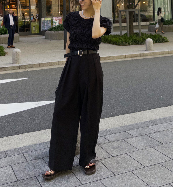  「【新色追加/全骨格◎】シャーリングホイップTシャツ」|Tシャツ・カットソー|