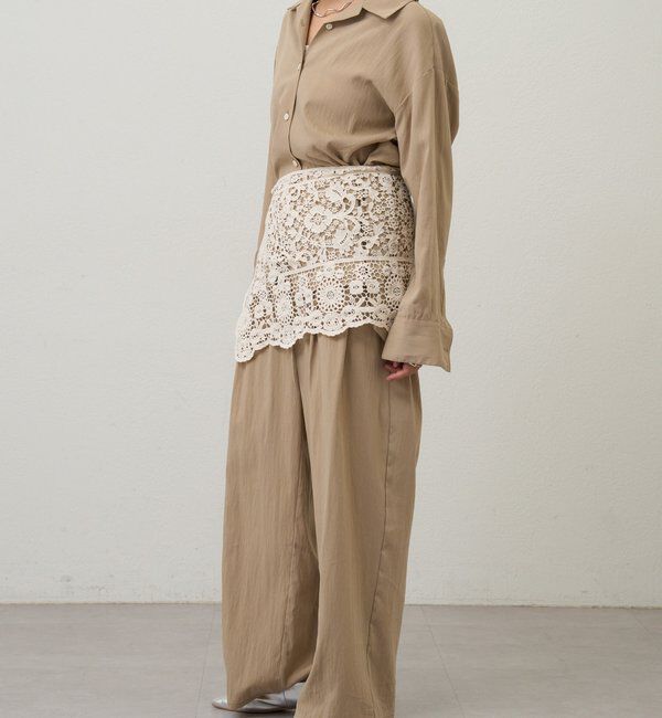  「【26SS予約】レースショール」|バンダナ・スカーフ|