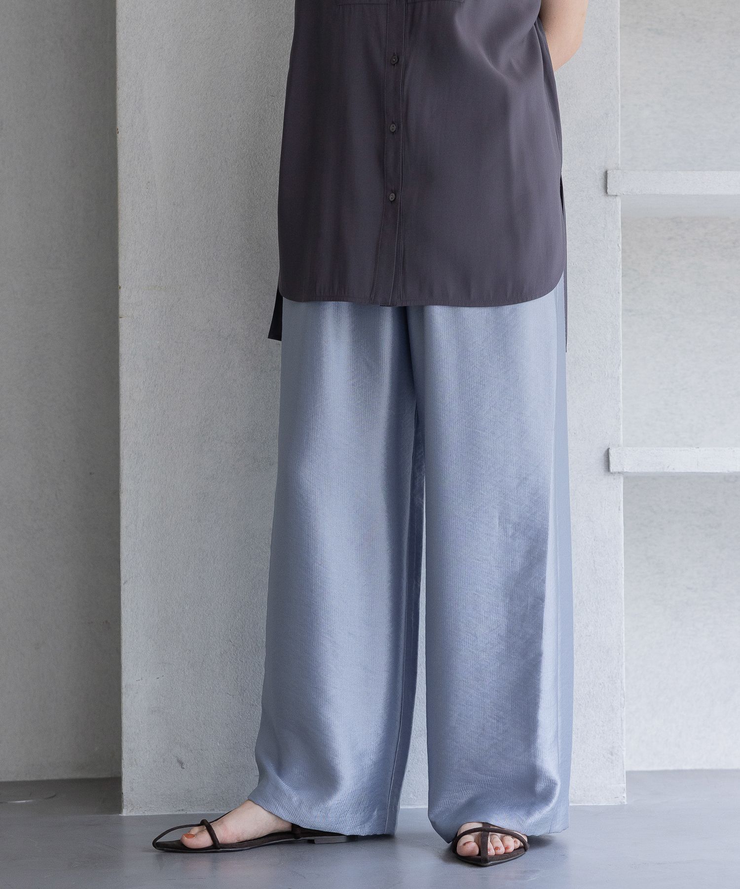 A part by 「ブライトイージーパンツ」|その他|ライトブルー